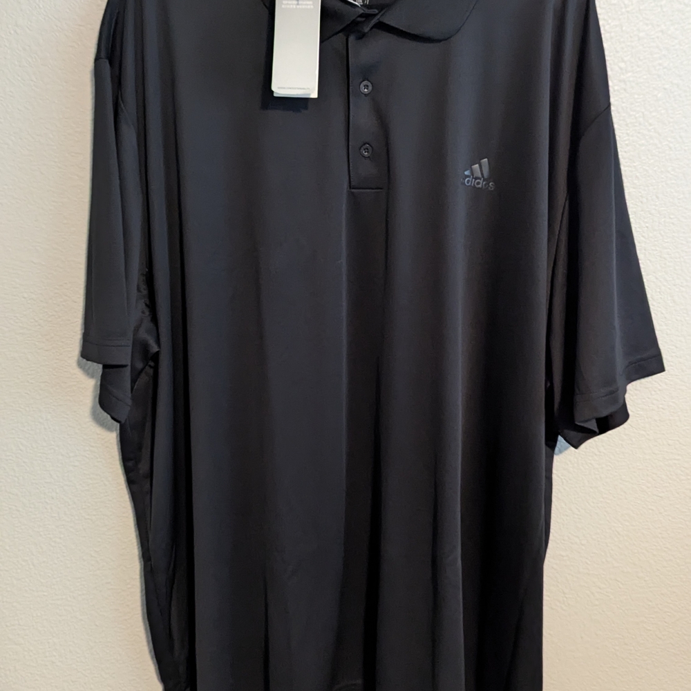 Adidas Men's Black Polo Shirt
